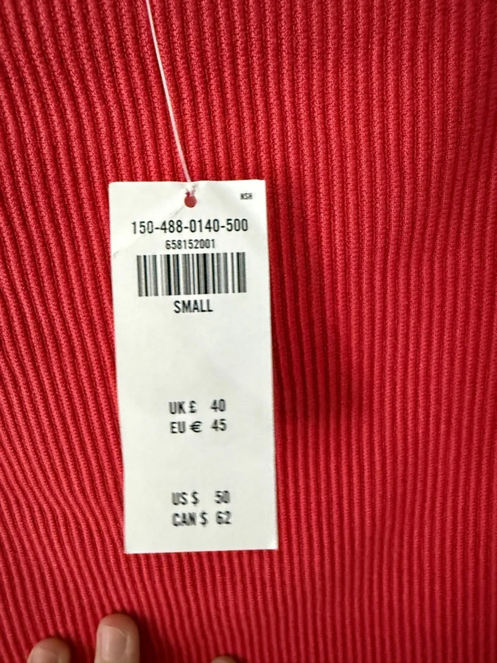 Abercrombie & Fitch Red ottoman slash tank top NWT - Picture 3 of 5